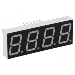 Afișaj LED 7 Segmente 14,22mm 4 Cifre Verde | Electronic-mag.ro | Componente Electronice