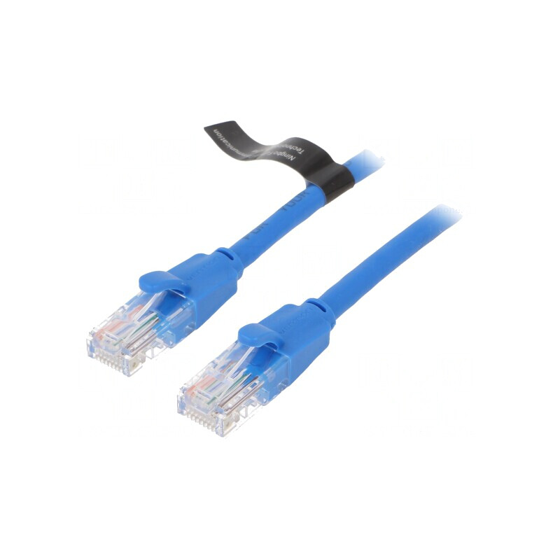 Patch cord UTP Cat6 PVC Albastru 1m | Electronic-mag.ro | Componente Electronice
