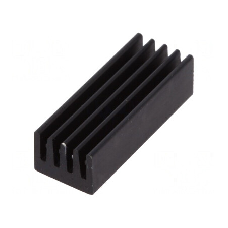 Radiator Aluminiu Negru 21x8x6mm 33K/W | Electronic-mag.ro | Componente Electronice