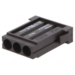 Conector HDC Mamă Modul 3 PIN 630V Heavy Mate | Electronic-mag.ro | Componente Electronice