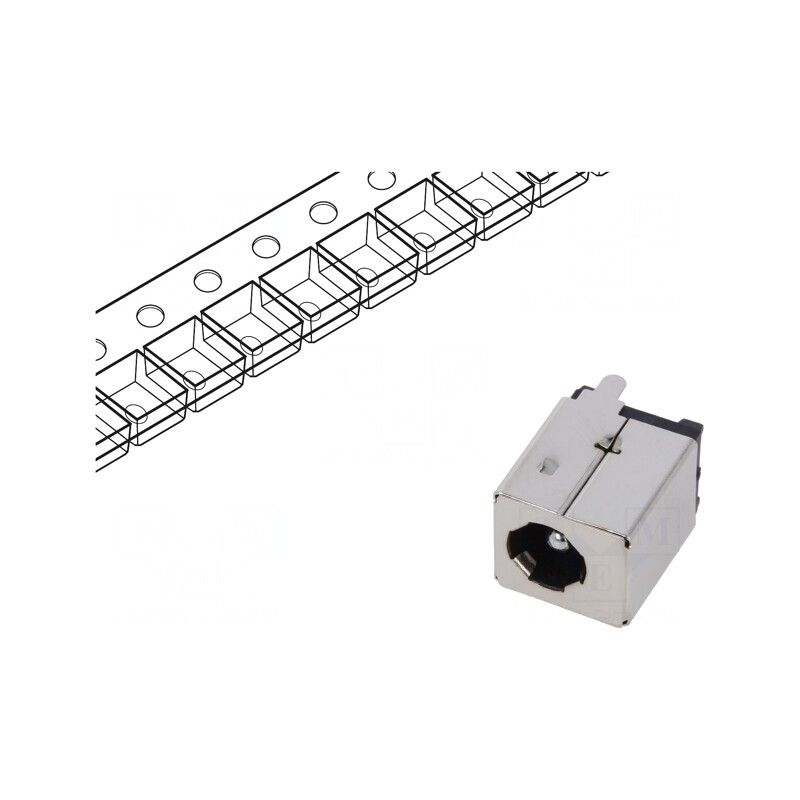 Conector de Alimentare DC 6,6/2,5mm PCB THT 7A 20V | Electronic-mag.ro | Componente Electronice