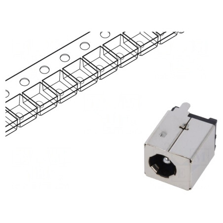 Conector de Alimentare DC 6,6/2,5mm PCB THT 7A 20V | Electronic-mag.ro | Componente Electronice