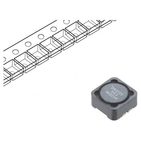 Inductor SMD 3.3uH 9.26A 6.3mΩ ±20% | Electronic-mag.ro | Componente Electronice