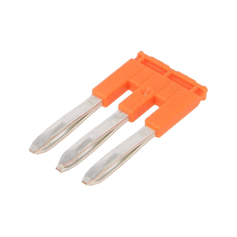 Punte cu șuruburi, 3 piste, portocalie, 5,2mm, 600V | Electronic-mag.ro | Componente Electronice