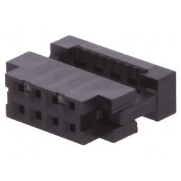 Mufă IDC 8 PIN mamă aurită fără presare cablu 1mm | Electronic-mag.ro | Componente Electronice