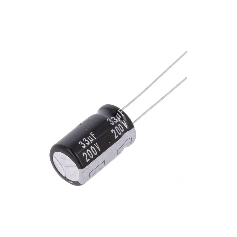 Condensator Electrolitic THT 33uF 200V 12.5x20mm | Electronic-mag.ro | Componente Electronice