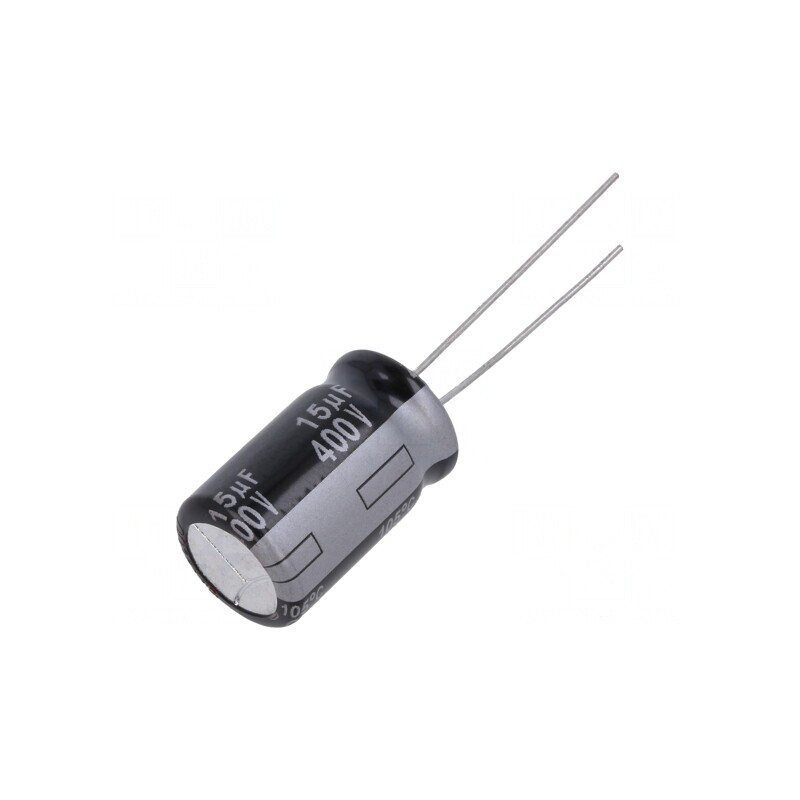 Condensator Electrolitic THT 15uF 400V 12.5x20mm ±20% | Electronic-mag.ro | Componente Electronice