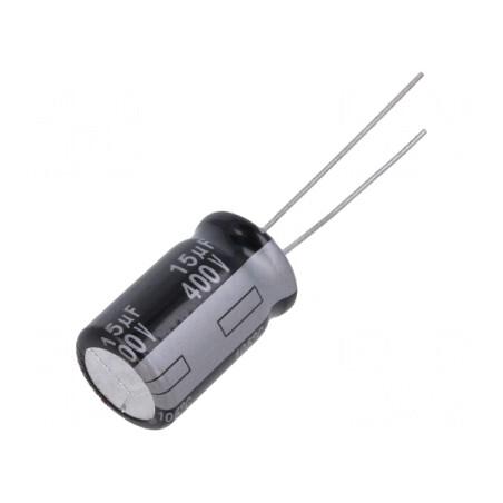 Condensator Electrolitic THT 15uF 400V 12.5x20mm ±20% | Electronic-mag.ro | Componente Electronice