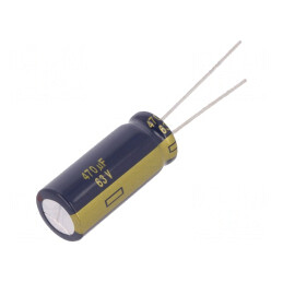 Condensator Electrolitic Low ESR THT 470uF 63V | Electronic-mag.ro | Componente Electronice