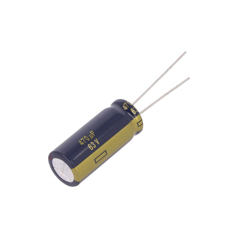 Condensator Electrolitic Low ESR THT 470uF 63V | Electronic-mag.ro | Componente Electronice