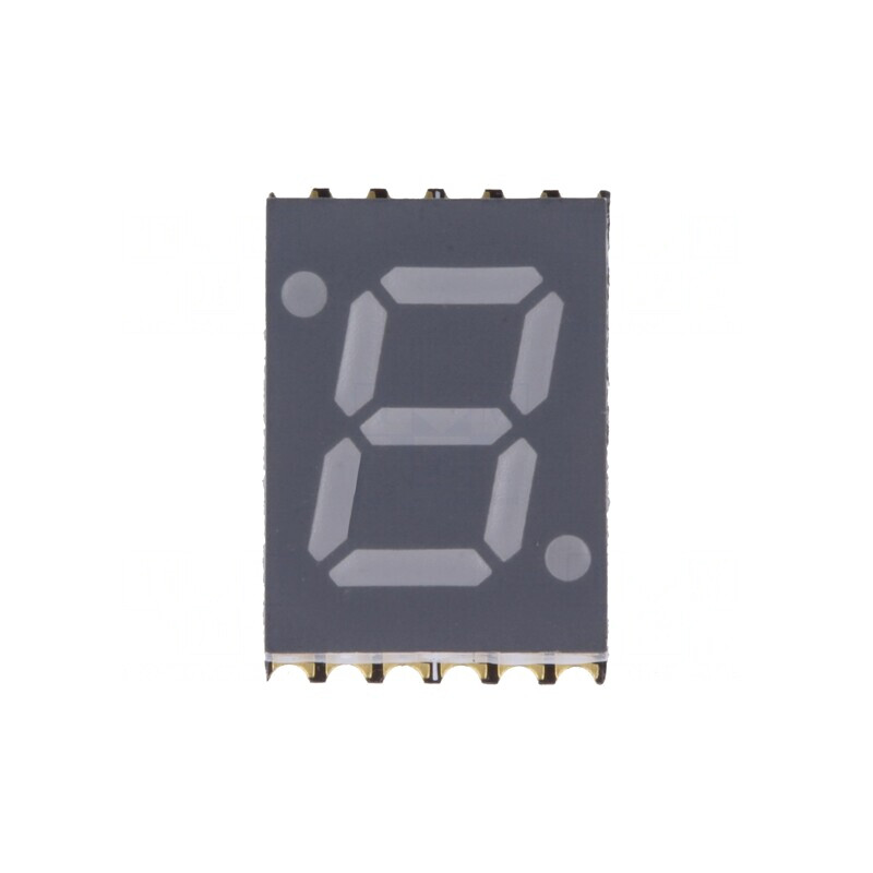 Afișaj LED 7 Segmente 7mm Verde SMD | Electronic-mag.ro | Componente Electronice