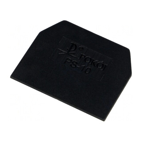 Placă extremitate neagră poliamidă 1mm | Electronic-mag.ro | Componente Electronice