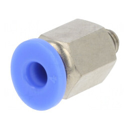 Racord Push-In Simplu Alamă Nichelată M5 | Electronic-mag.ro | Componente Electronice