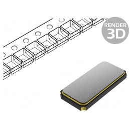 Rezonator de cuarţ 27MHz SMD 3,2x2,5x0,7mm