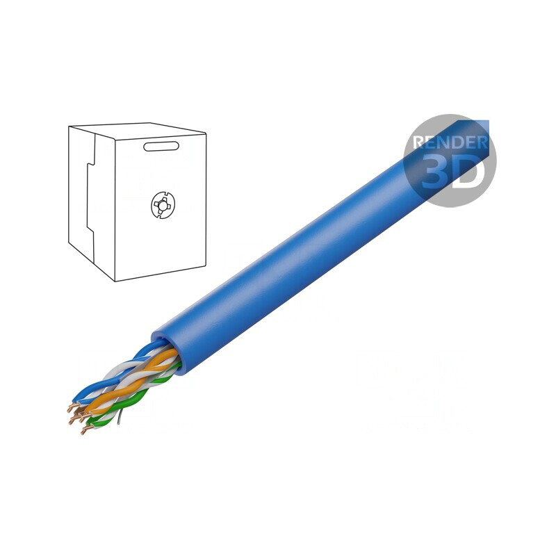 Cablu UTP Cat6 305m Albastru | Electronic-mag.ro | Componente Electronice