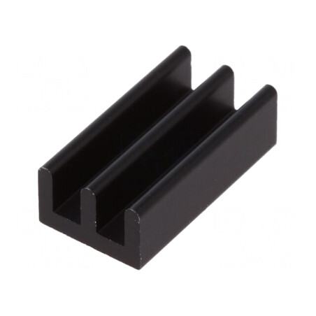 Radiator Extrudat Negru Aluminiu 19x10x6mm 36K/W | Electronic-mag.ro | Componente Electronice