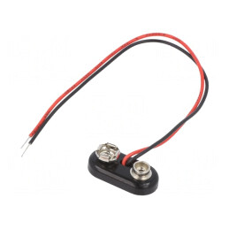 Conector Baterie 6F22 cu Cabluri 150mm | Electronic-mag.ro | Componente Electronice