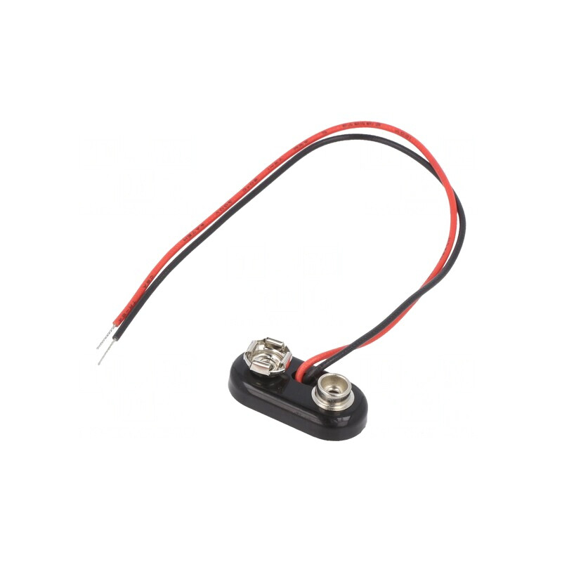 Conector Baterie 6F22 cu Cabluri 150mm | Electronic-mag.ro | Componente Electronice