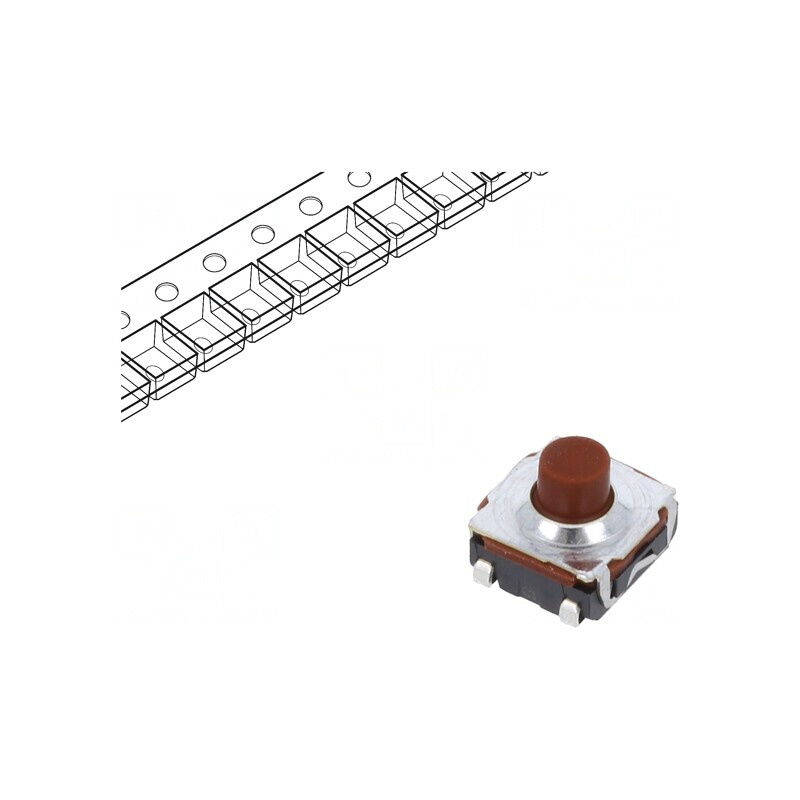 Microîntrerupător TACT SPST-NO 0,05A 32VDC SMT 3,5N | Electronic-mag.ro | Componente Electronice