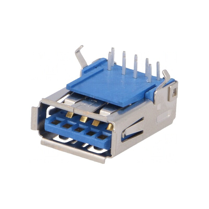 Soclu USB A pentru PCB THT 90° USB 3.0 Aurit | Electronic-mag.ro | Componente Electronice Soclu USB A pentru PCB THT 90° USB 3.0 Aurit | Electronic-mag.ro | Componente Electronice