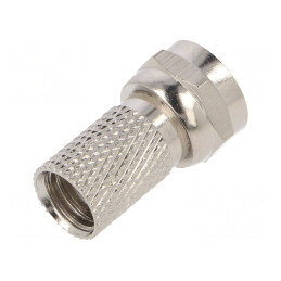 Mufă F Tată Drept RG6 6.5mm Înşurubată | Electronic-mag.ro | Componente Electronice