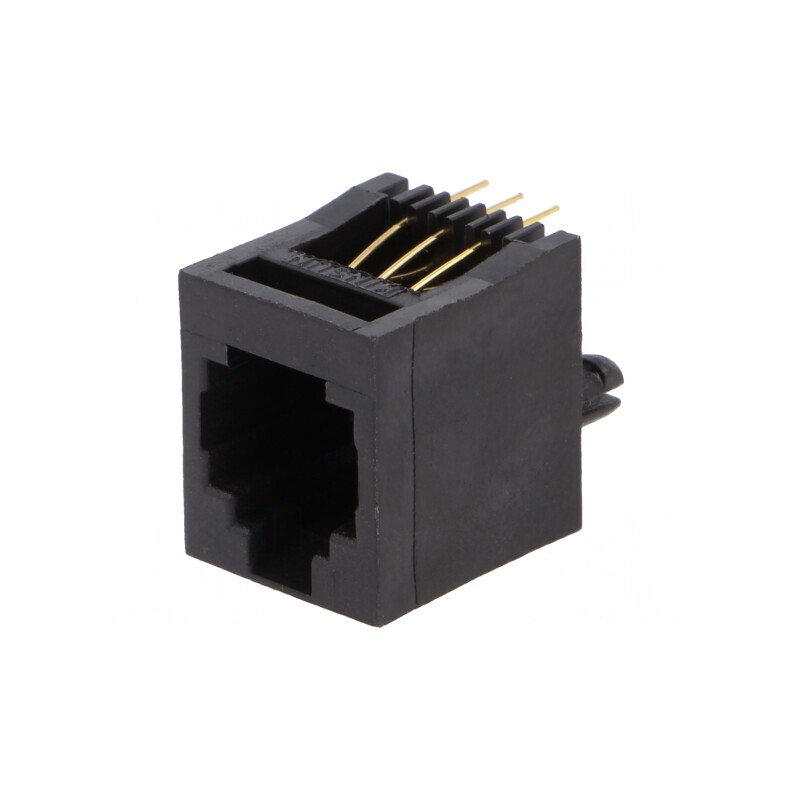 Soclu RJ12 6P6C THT Drept | Electronic-mag.ro | Componente Electronice