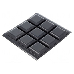 Picioruş Autoadeziv Negru Poliuretan H 6.4mm Bumpon | Electronic-mag.ro | Componente Electronice