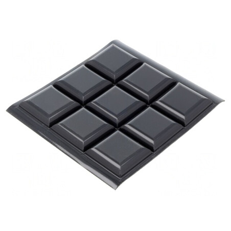 Picioruş Autoadeziv Negru Poliuretan H 6.4mm Bumpon | Electronic-mag.ro | Componente Electronice