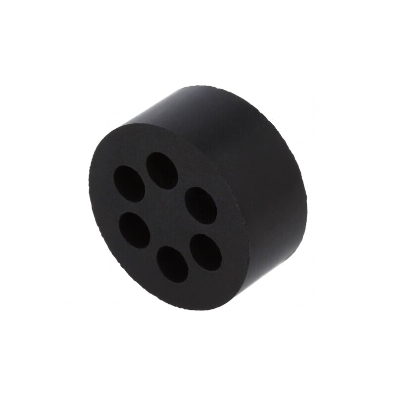 Insert pentru Presetupă 5mm M32 IP54 Cauciuc NBR 6 Orificii | Electronic-mag.ro | Componente Electronice