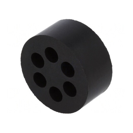 Insert pentru Presetupă 5mm M32 IP54 Cauciuc NBR 6 Orificii | Electronic-mag.ro | Componente Electronice