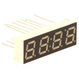 Afişaj LED 7 segmente 7,11mm 4 cifre verde | Electronic-mag.ro | Componente Electronice