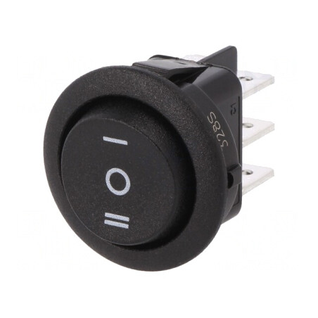 ROCKER DP3T Neagră ON-OFF-ON 10A/250VAC | Electronic-mag.ro | Componente Electronice