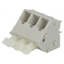 Regletă Conexiuni PCB 45° 5mm 3 Piste 24A | Electronic-mag.ro | Componente Electronice