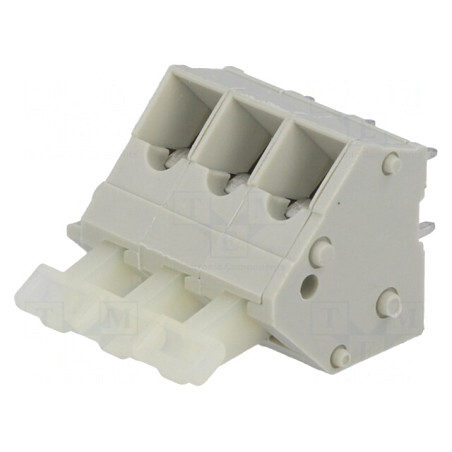 Regletă Conexiuni PCB 45° 5mm 3 Piste 24A | Electronic-mag.ro | Componente Electronice