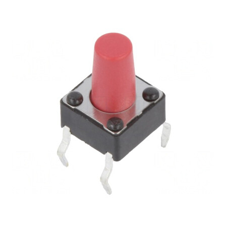 Microîntrerupător TACT SPST-NO 0,05A 12VDC PCB THT | Electronic-mag.ro | Componente Electronice