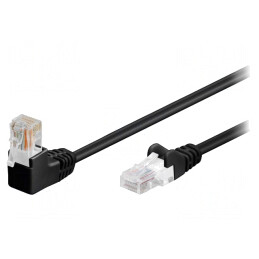 Patch Cord UTP Cat5e Negru 0.25m | Electronic-mag.ro | Componente Electronice