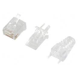 Mufă RJ45 8p8c pe Cablu IDC Crimpat | Electronic-mag.ro | Componente Electronice