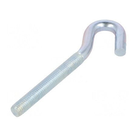 Cârlig în unghi oțel zinc 120mm 75mm filet | Electronic-mag.ro | Componente Electronice