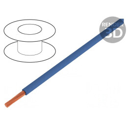 Cablu Electric Litat 1,5mm2 Albastru Întunecat | Electronic-mag.ro | Componente Electronice