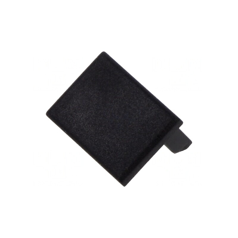 Obturator Negru pentru Profil LED PDS-4-PLUS | Electronic-mag.ro | Componente Electronice
