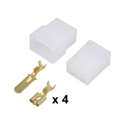 Terminal Plat Crimpat Izolat 2,5mm2 | Electronic-mag.ro | Componente Electronice