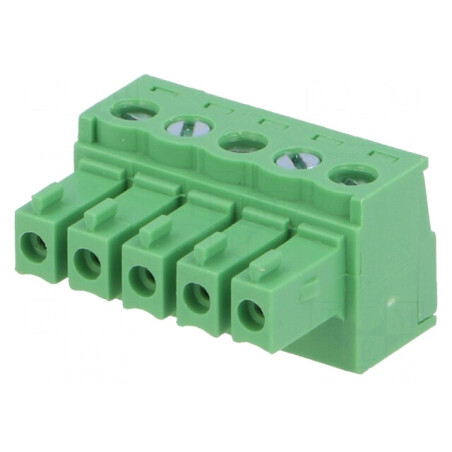 Regletă de Conexiuni Deconectabilă 3,81mm 5 Pini Dreaptă Mufă | Electronic-mag.ro | Componente Electronice