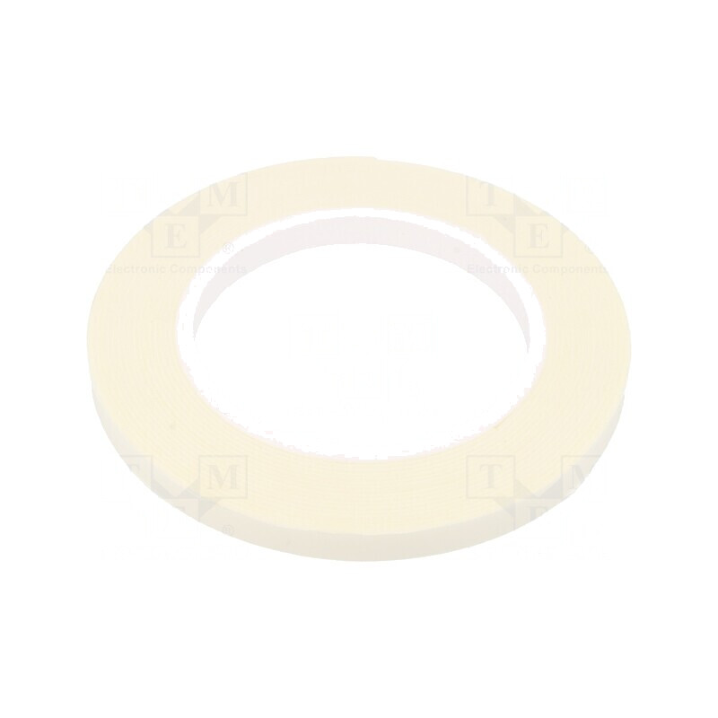 Bandă dublu adezivă albă 9mm x 5,5m x 1mm | Electronic-mag.ro | Componente Electronice