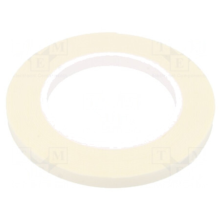Bandă dublu adezivă albă 9mm x 5,5m x 1mm | Electronic-mag.ro | Componente Electronice