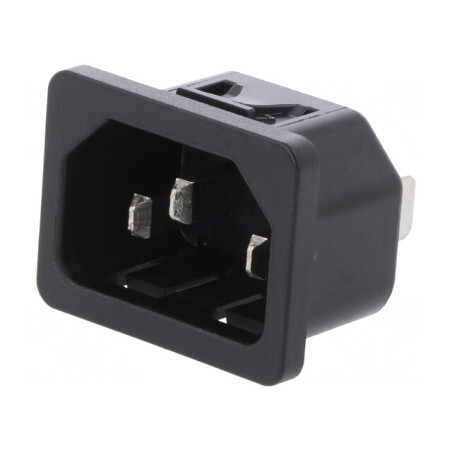 Conector de Alimentare AC IEC 60320 10A 250V  | Electronic-mag.ro | Componente Electronice