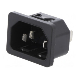 Conector de Alimentare AC 10A 250V IEC 60320 | Electronic-mag.ro | Componente Electronice