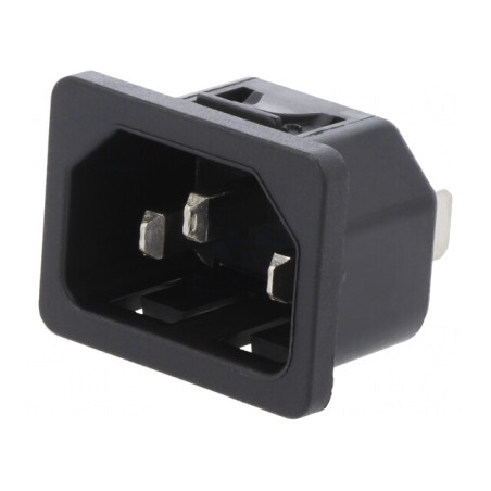 Conector de Alimentare AC 10A 250V IEC 60320 | Electronic-mag.ro | Componente Electronice