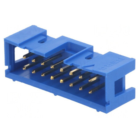Soclu IDC Tată 16 PIN 2x8 THT Aurit 2,54mm | Electronic-mag.ro | Componente Electronice