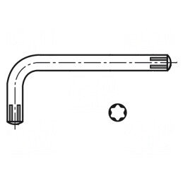 Cheie Torx TX20 57mm Oțel | Electronic-mag.ro | Componente Electronice