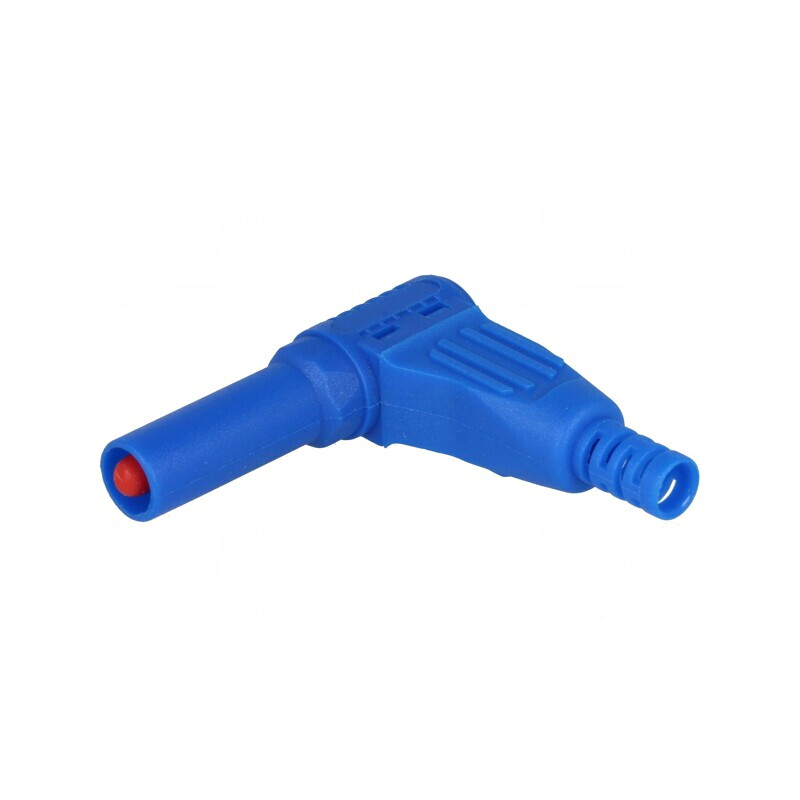 Mufă banană 4mm albastră izolată 32A 40mm | Electronic-mag.ro | Componente Electronice